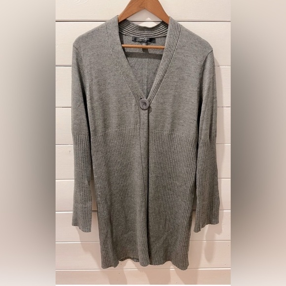 COUPÉ COLLECTION Gray long cardigan size L - Picture 1 of 8